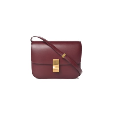 CELINE MEDIUM SHOULDER BAG IN TEEN CLASSIC STRIPED CALFSKIN 164173DLS.27DC (24*18*7cm)